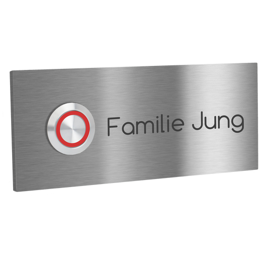 Edelstahl Unterputz Türklingel Mainz, individuell personalisierbar