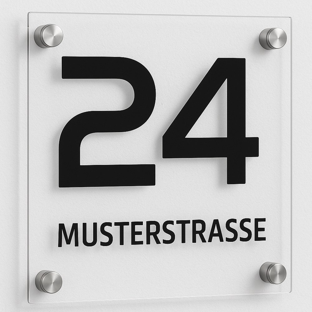 Hausnummern aus Acrylglas - Modern & Elegant