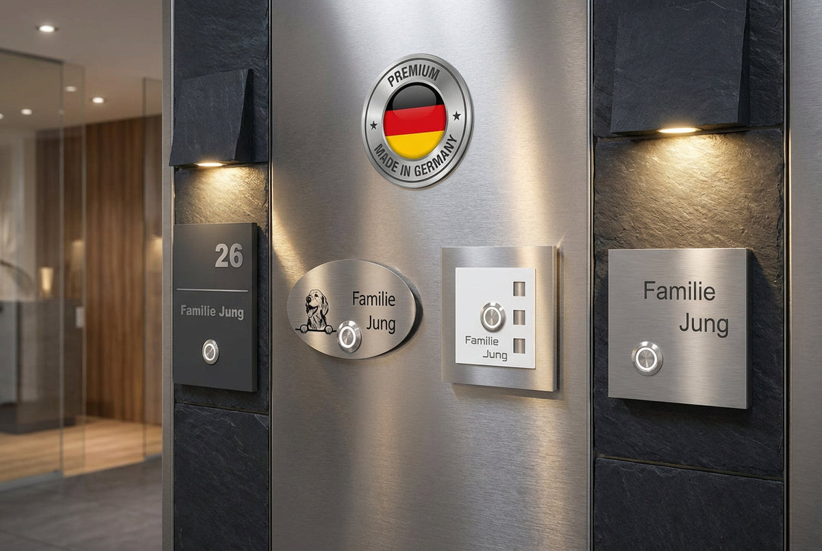 V2A Edelstahl Türklingeln in vielen Variationen