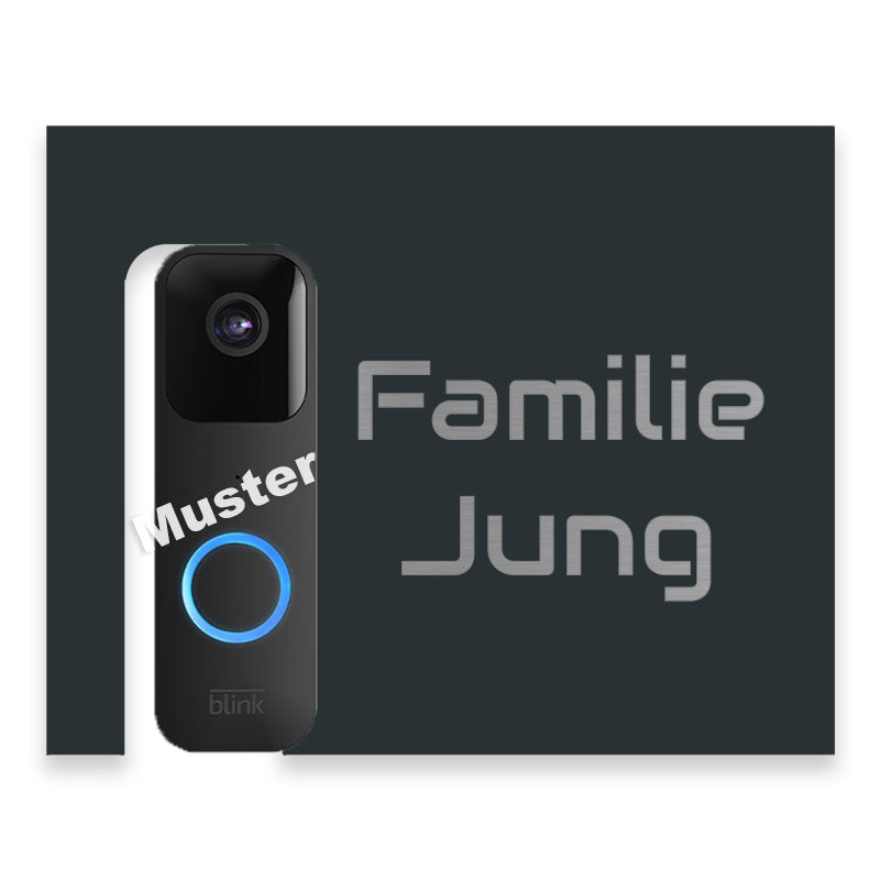 V2A Edelstahl Dekorschilder für Blink Video Türklingeln