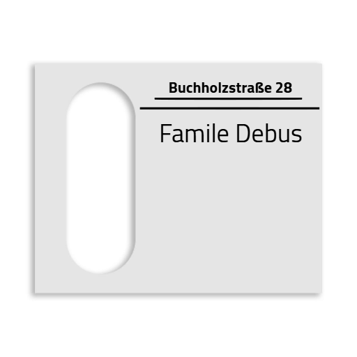 Reolink Türklingel Dekorschild V2A Edelstahl - 20x16cm / 10x23cm