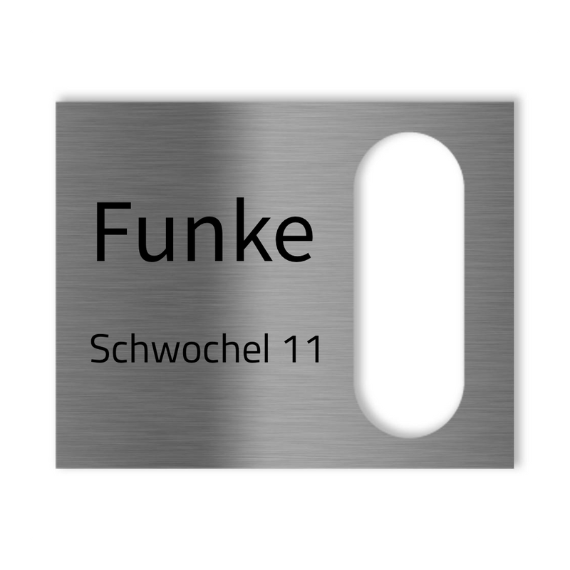 Reolink Türklingel Dekorschild V2A Edelstahl - 20x16cm / 10x23cm