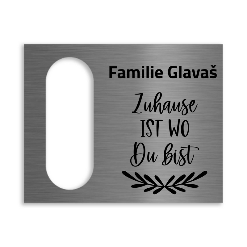 Reolink Türklingel Dekorschild V2A Edelstahl - 20x16cm / 10x23cm