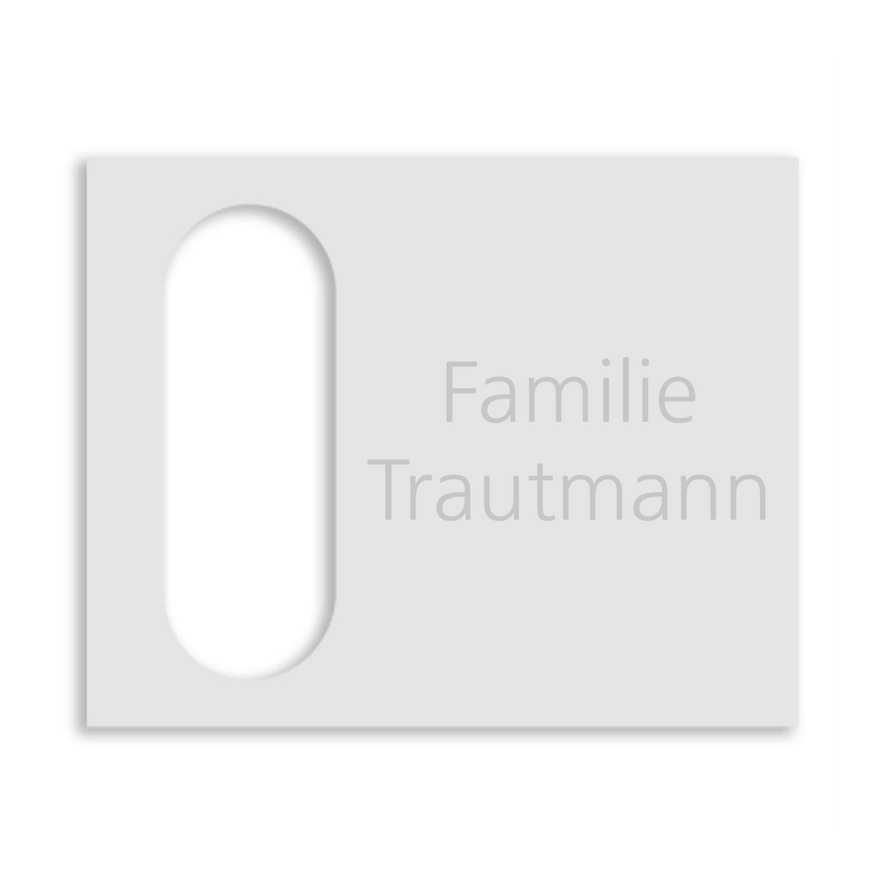 Reolink Türklingel Dekorschild V2A Edelstahl - 20x16cm / 10x23cm