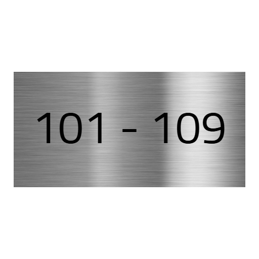 V2A Edelstahlschild in verschiedenen Größen, individuell personalisierbar.