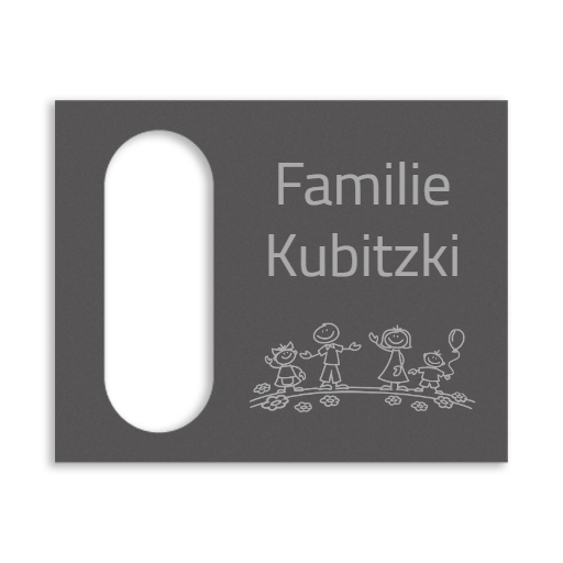Reolink Türklingel Dekorschild V2A Edelstahl - 20x16cm / 10x23cm