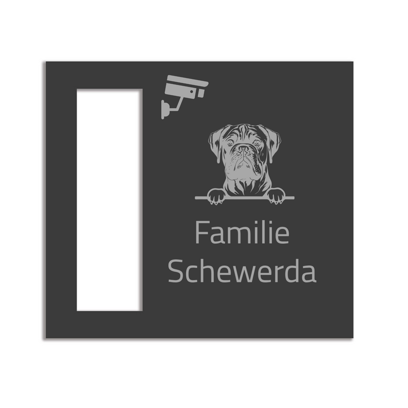 Eufy E340 Dekorschild V2A Edelstahl - 18x20cm & 22x10cm - Laserravur & UV-Druck möglich