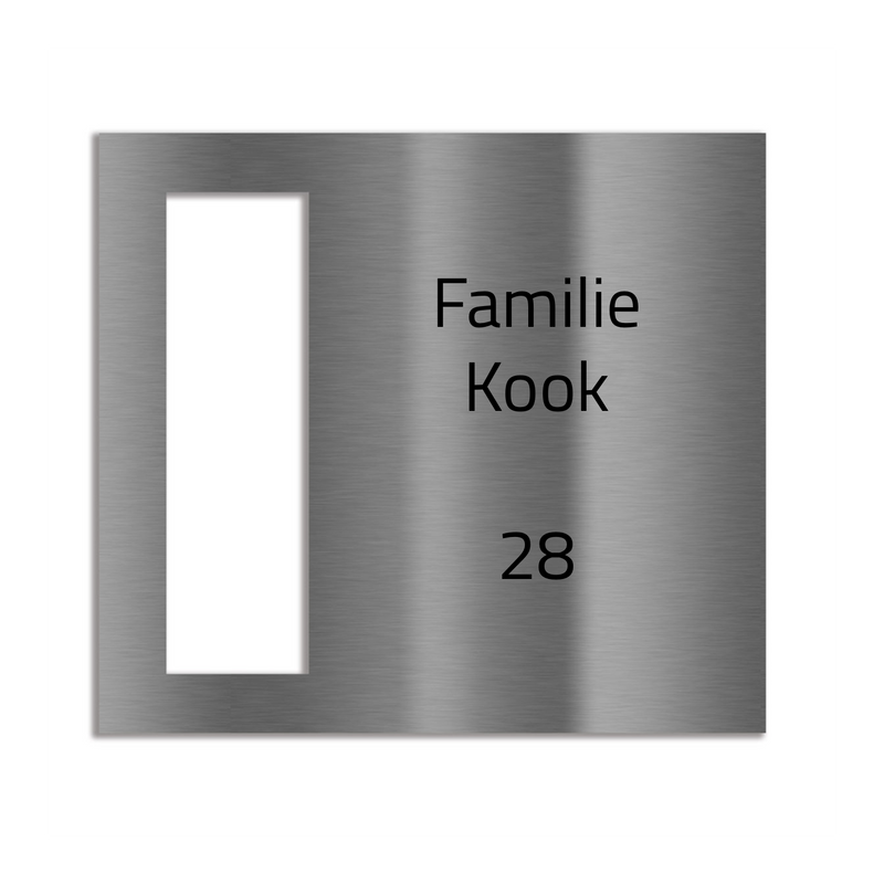 Eufy E340 Dekorschild V2A Edelstahl - 18x20cm & 22x10cm - Laserravur & UV-Druck möglich