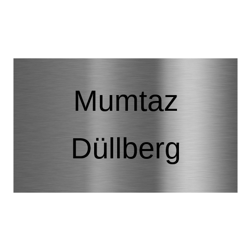 V2A Edelstahlschild in verschiedenen Größen, individuell personalisierbar.