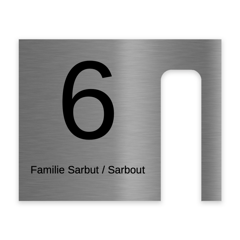 Dekorschild für "Blink Video Doorbell "aus V2A Edelstahl - 20 x 16 cm  oder 20 X 10 cm- Weiß / Anthrazit pulverbeschichtet oder Edelstahl gebürstet