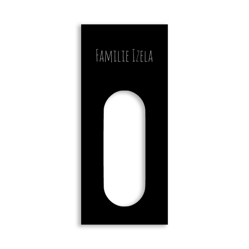 Dekorschild für "Reolink Smarte Video Türklingel"aus V2A Edelstahl - 20 x 16 cm  oder 10 X 23 cm- Weiß / Anthrazit pulverbeschichtet oder Edelstahl gebürstet