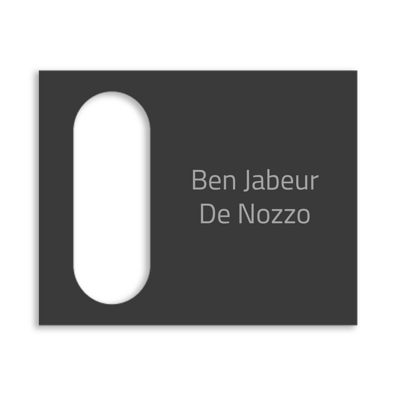 Dekorschild für "Reolink Smarte Video Türklingel"aus V2A Edelstahl - 20 x 16 cm  oder 10 X 23 cm- Weiß / Anthrazit pulverbeschichtet oder Edelstahl gebürstet
