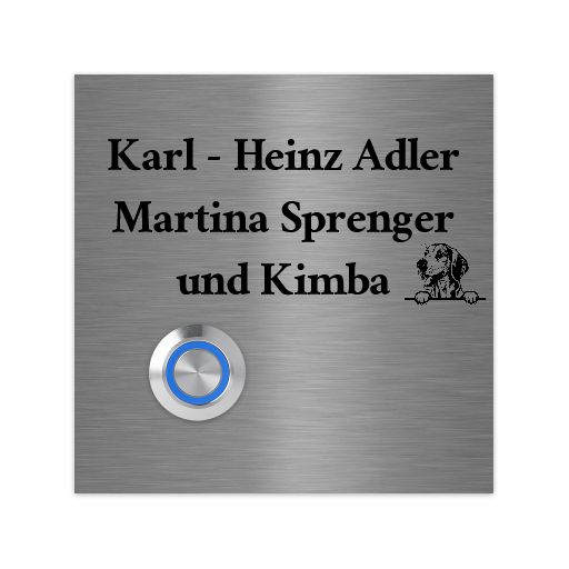 Lünen 10 x 10 cm Edelstahl (V2A) Türklingel oder RAL 7016 anthrazit - mit Gravur - Edelstahl gebürstet - LED - Aufputz / Unterputz