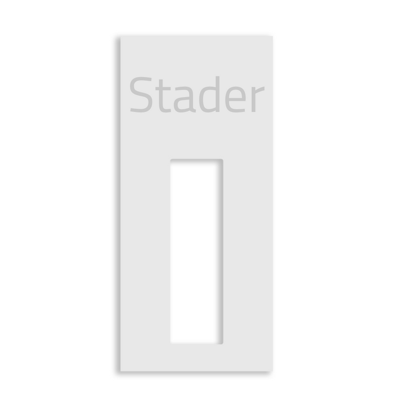 Dekorschild für Eufy S220 - V2A Edelstahl Türschild 16x20cm oder 22x10cm - Weiß/Anthrazit/Gebürstet