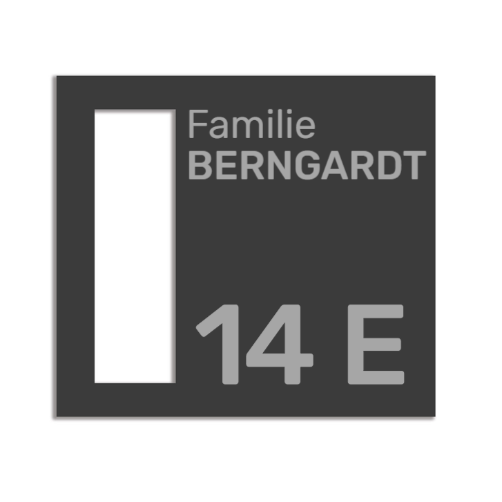 Eufy E340 Dekorschild V2A Edelstahl - 18x20cm & 22x10cm - Laserravur & UV-Druck möglich