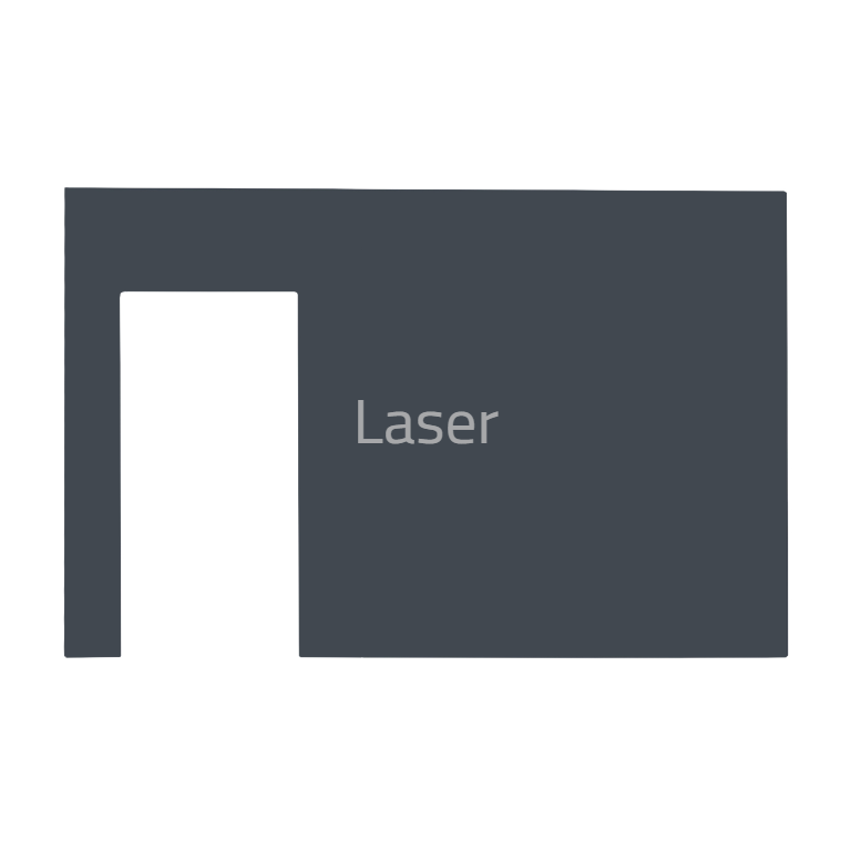 Dekorschild für "Ring Doorbell Wired" aus V2A Edelstahl - 200 x 130 mm oder 100 x 200 mm  - Weiß / Anthrazit pulverbeschichtet oder Edelstahl gebürstet