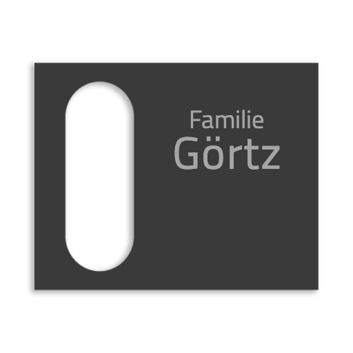 Reolink Türklingel Dekorschild V2A Edelstahl - 20x16cm / 10x23cm