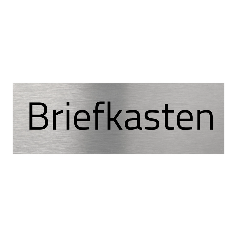 V2A Edelstahlschild in verschiedenen Größen, individuell personalisierbar.