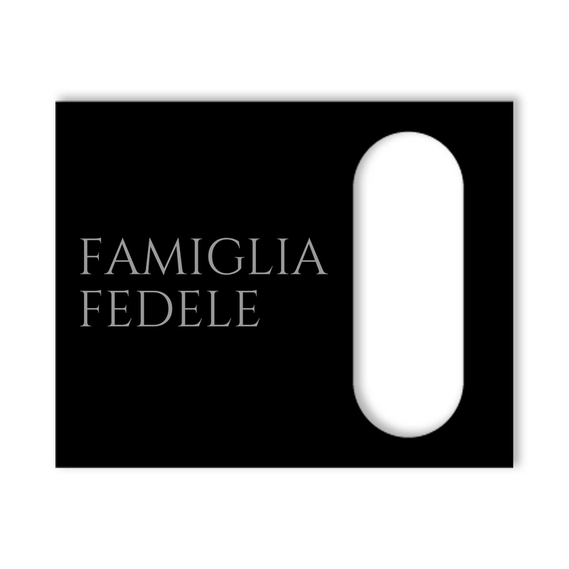 Dekorschild für "Reolink Smarte Video Türklingel"aus V2A Edelstahl - 20 x 16 cm  oder 10 X 23 cm- Weiß / Anthrazit pulverbeschichtet oder Edelstahl gebürstet
