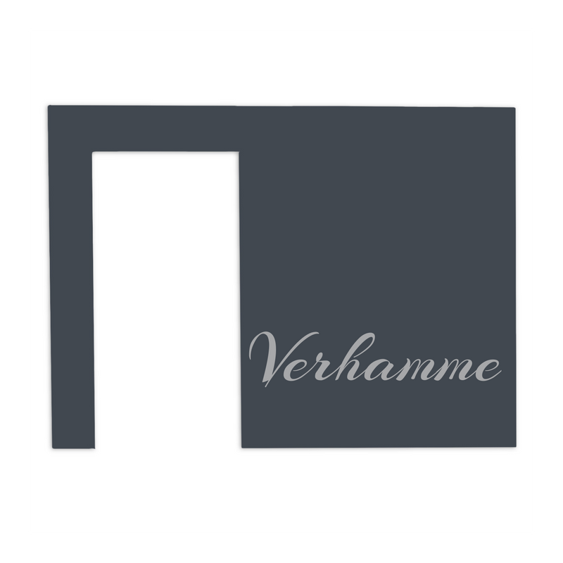 Dekorschild für "Ring Akku-Videotürklingel, Akku-Videotürklingel Plus und Akku-Videotürklingel Pro" aus V2A Edelstahl - 200 x 145 mm oder bei Gravur oben 100 X 200 mm- Weiß / Anthrazit pulverbeschichtet oder Edelstahl gebürstet