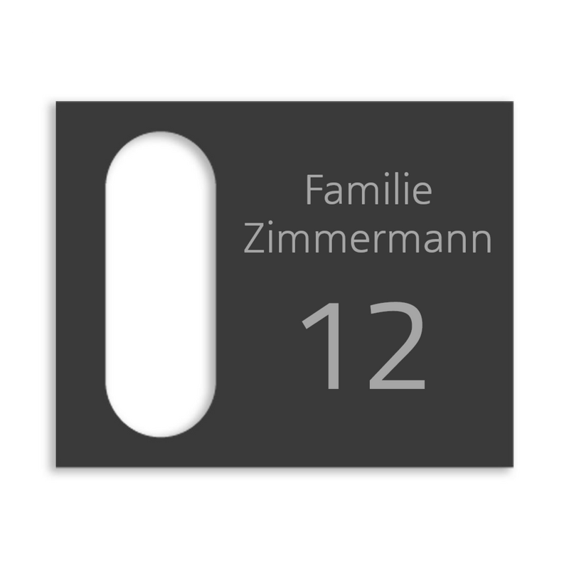 Reolink Türklingel Dekorschild V2A Edelstahl - 20x16cm / 10x23cm