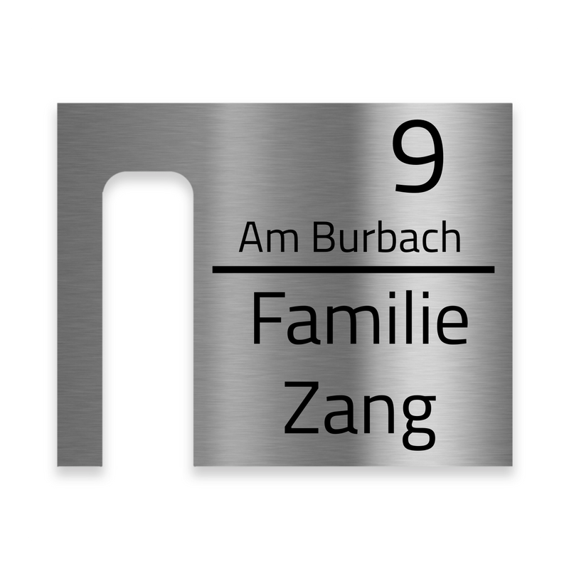 V2A Edelstahl Dekorschild für Blink Video Doorbell - 20x16cm & 20x10cm - Weiß, Anthrazit, Gebürstet