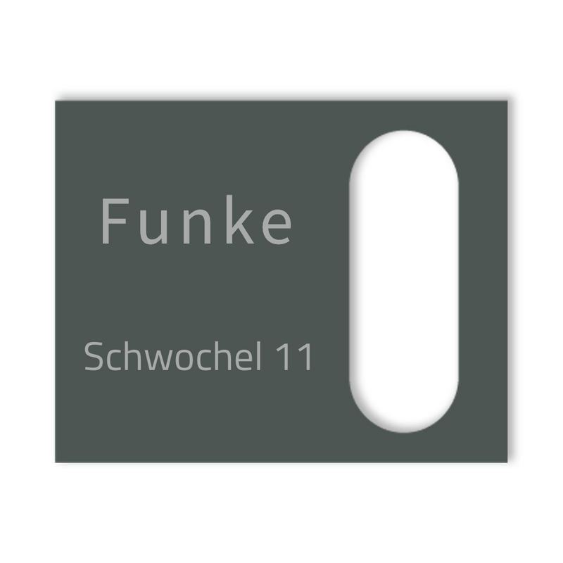 Reolink Türklingel Dekorschild V2A Edelstahl - 20x16cm / 10x23cm