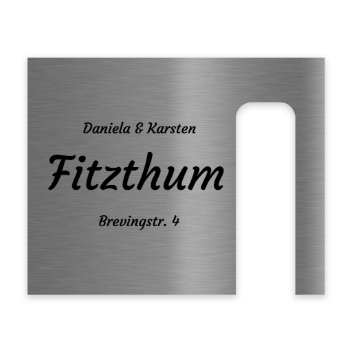 V2A Edelstahl Dekorschild für Blink Video Doorbell - 20x16cm & 20x10cm - Weiß, Anthrazit, Gebürstet
