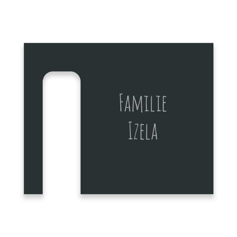 V2A Edelstahl Dekorschild für Blink Video Doorbell - 20x16cm & 20x10cm - Weiß, Anthrazit, Gebürstet