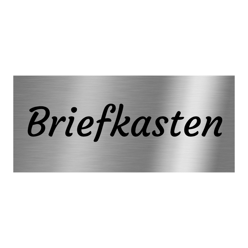 V2A Edelstahlschild in verschiedenen Größen, individuell personalisierbar.
