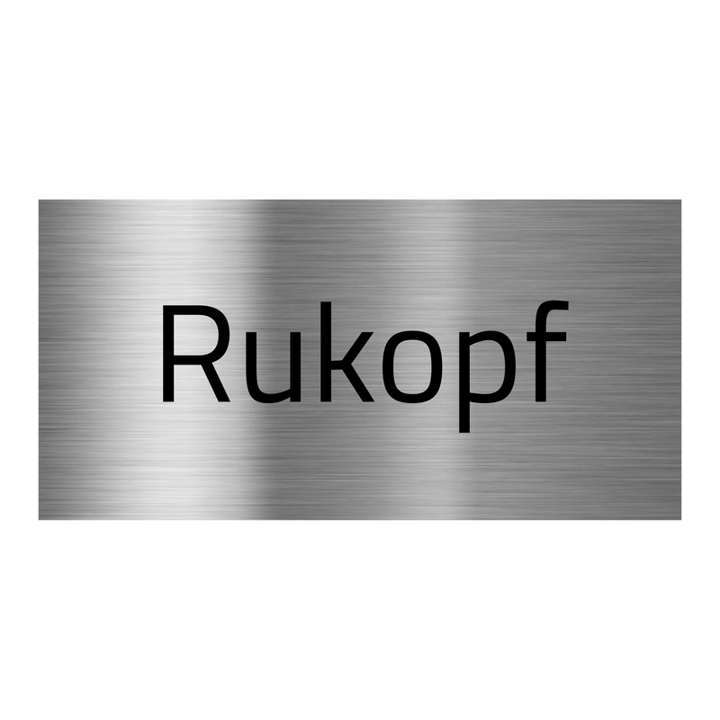 V2A Edelstahlschild in verschiedenen Größen, individuell personalisierbar.