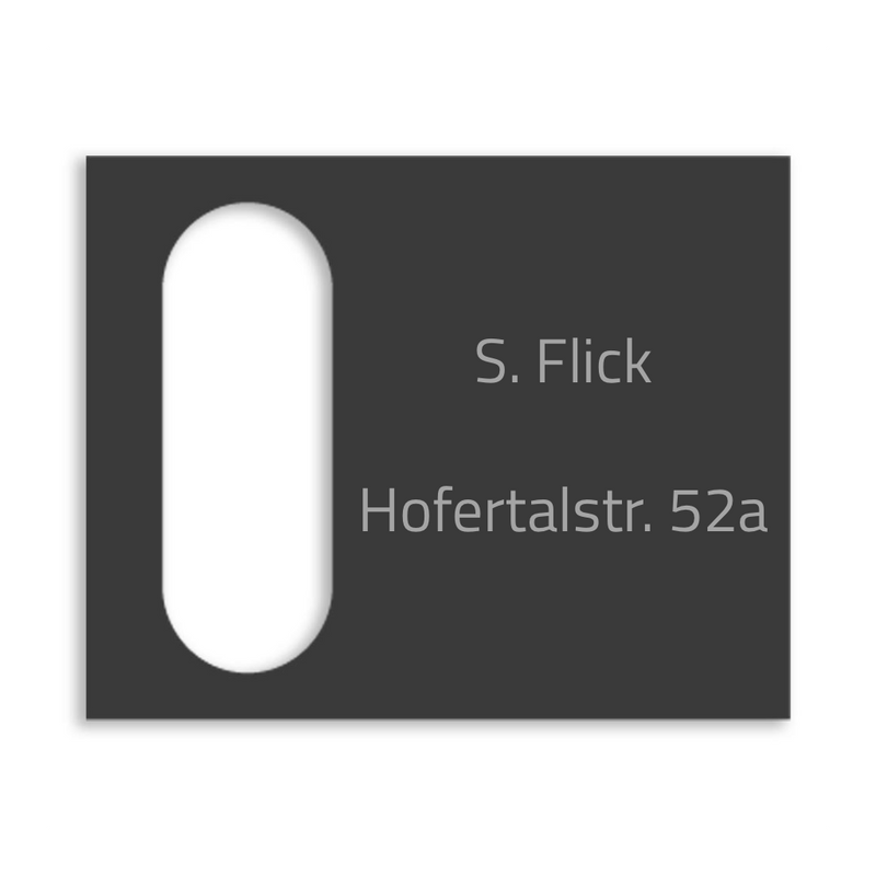 Reolink Türklingel Dekorschild V2A Edelstahl - 20x16cm / 10x23cm