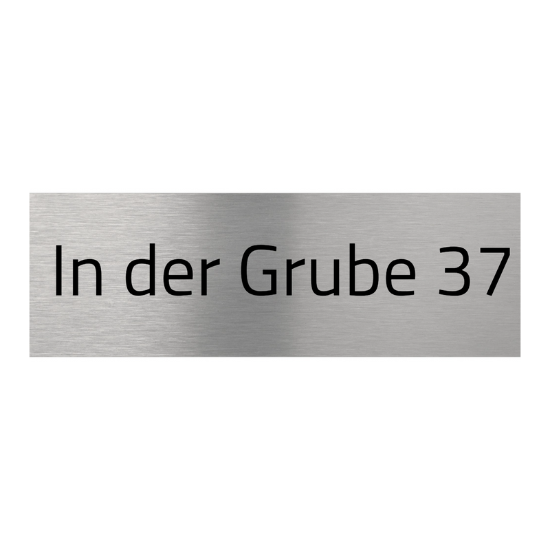 V2A Edelstahlschild in verschiedenen Größen, individuell personalisierbar.