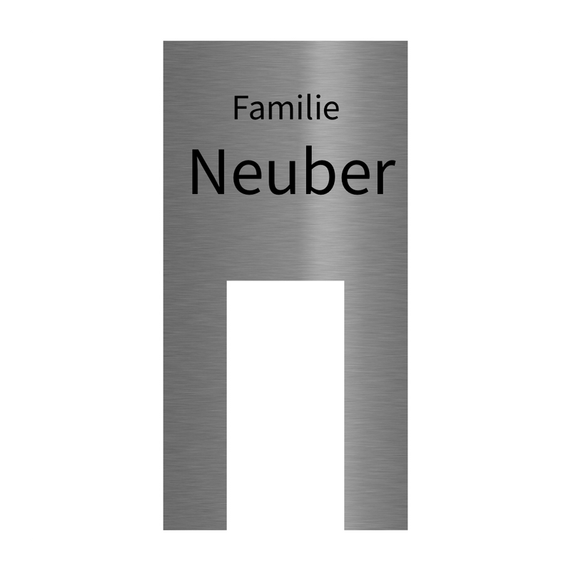 Dekorschild für "Ring Doorbell Wired" aus V2A Edelstahl - 200 x 130 mm oder 100 x 200 mm  - Weiß / Anthrazit pulverbeschichtet oder Edelstahl gebürstet