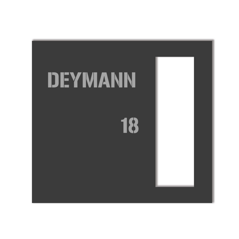 Dekorschild für "Eufy E340"aus V2A Edelstahl - 18 x 20 cm  oder 22 X 10 cm- Weiß / Anthrazit pulverbeschichtet oder Edelstahl gebürstet