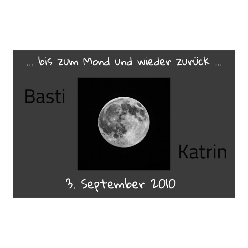 Edelstahlschilder mit UV Druck in verschiedenen Größen. Individuell personalisierbar