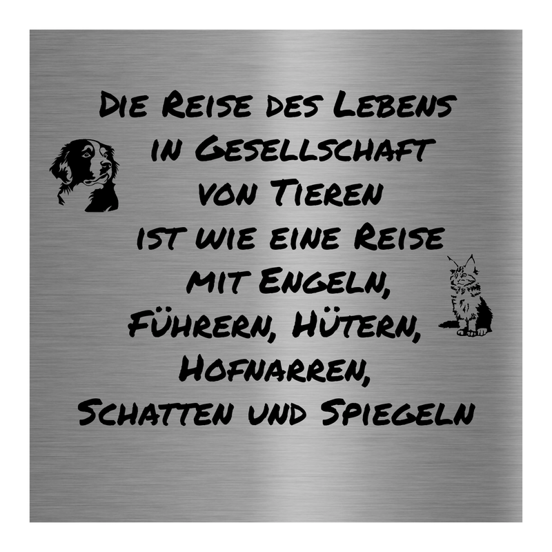 Edelstahl Hausnummernschild graviert 10×10 cm, 15×15 cm oder 20×20 cm