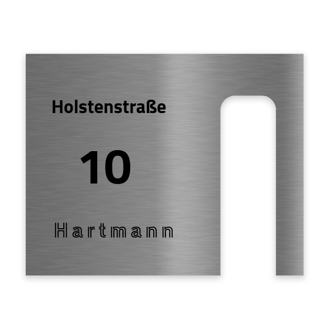 V2A Edelstahl Dekorschild für Blink Video Doorbell - 20x16cm & 20x10cm - Weiß, Anthrazit, Gebürstet