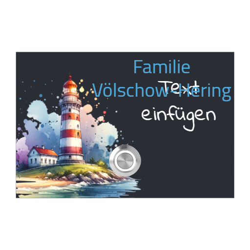 Maritime Motive: London 12 x 8 cm Acryl / Edelstahl(V2A) Türklingel - mit UV Druck hinter Acryl - LED - Aufputz / Unterputz