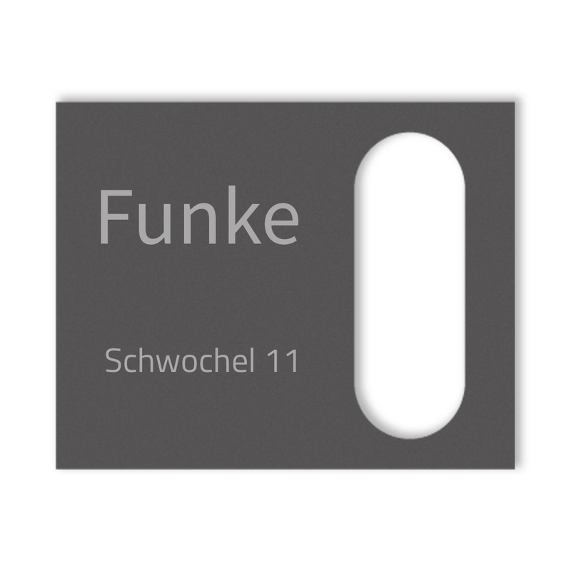 Reolink Türklingel Dekorschild V2A Edelstahl - 20x16cm / 10x23cm