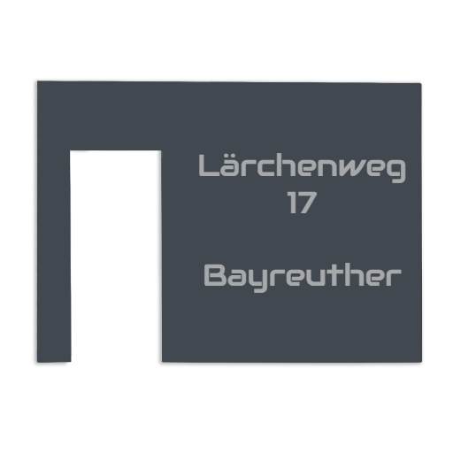 V2A Edelstahl Türschild Ring Doorbell Pro Kabel - Lasergravur & UV-Druck - Weiß/Anthrazit