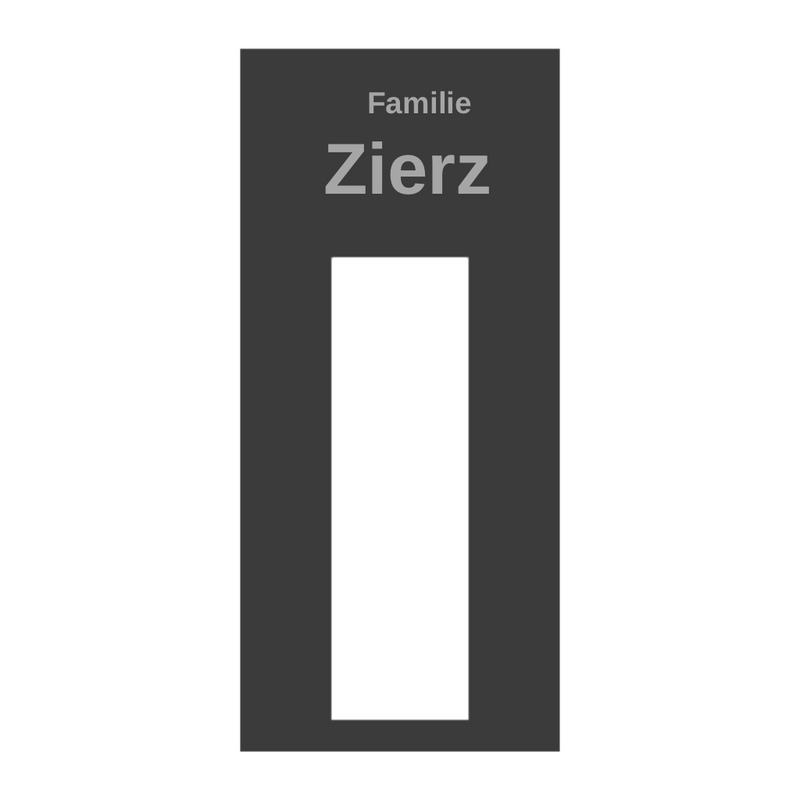 Eufy E340 Dekorschild V2A Edelstahl - 18x20cm & 22x10cm - Laserravur & UV-Druck möglich