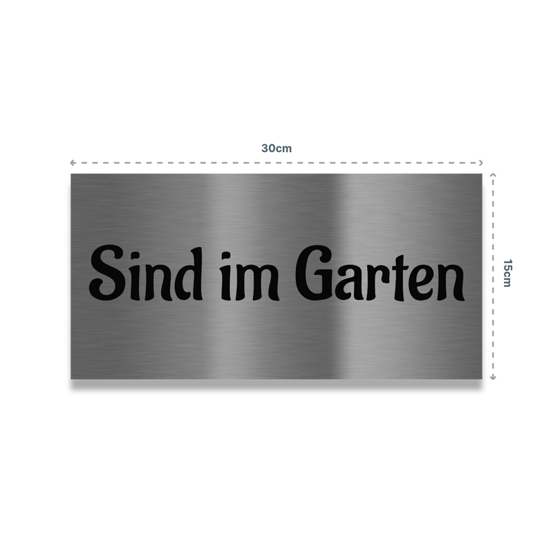 Edelstahlschild mit eigenem Motiv – Wunschmaß & UV-Druck