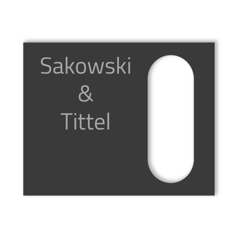 Reolink Türklingel Dekorschild V2A Edelstahl - 20x16cm / 10x23cm