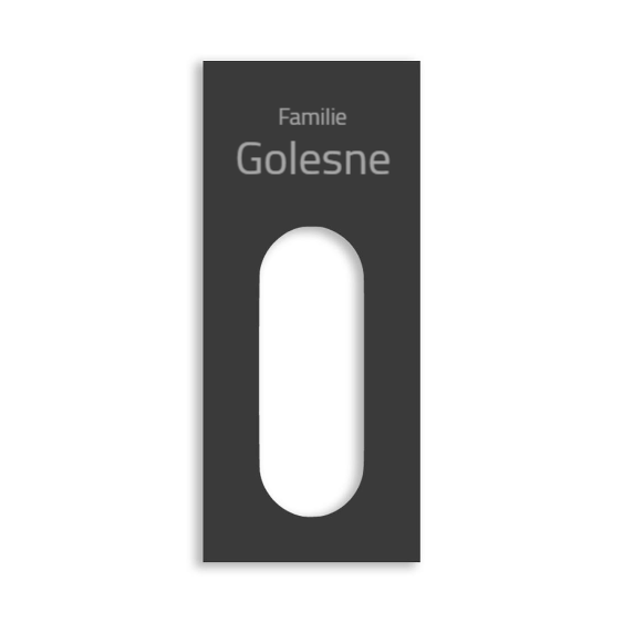 Reolink Türklingel Dekorschild V2A Edelstahl - 20x16cm / 10x23cm