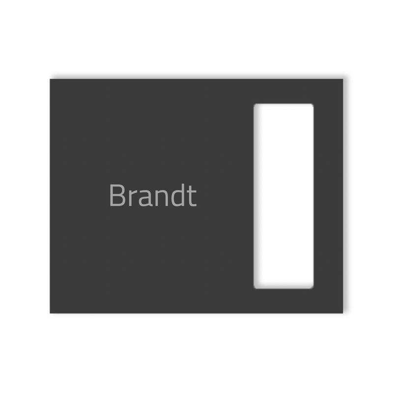 Dekorschild für "Eufy S220 oder S220 Add-on Unit"aus V2A Edelstahl - 16 x 20 cm  oder 22 X 10 cm- Weiß / Anthrazit pulverbeschichtet oder Edelstahl gebürstet