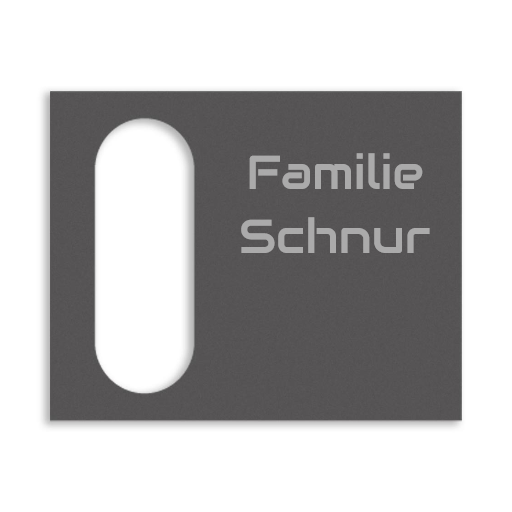 Dekorschild für "Reolink Smarte Video Türklingel"aus V2A Edelstahl - 20 x 16 cm  oder 10 X 23 cm- Weiß / Anthrazit pulverbeschichtet oder Edelstahl gebürstet