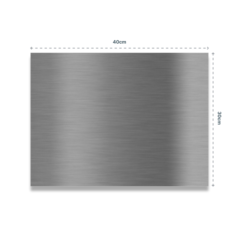 Edelstahlschilder Preis pro cm²