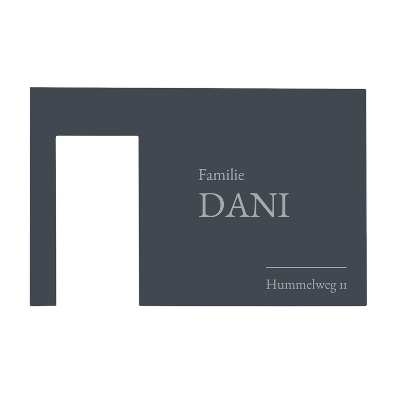 V2A Edelstahl Türschild Ring Doorbell Wired - Lasergravur & UV-Druck - Weiß/Anthrazit/Gebürstet
