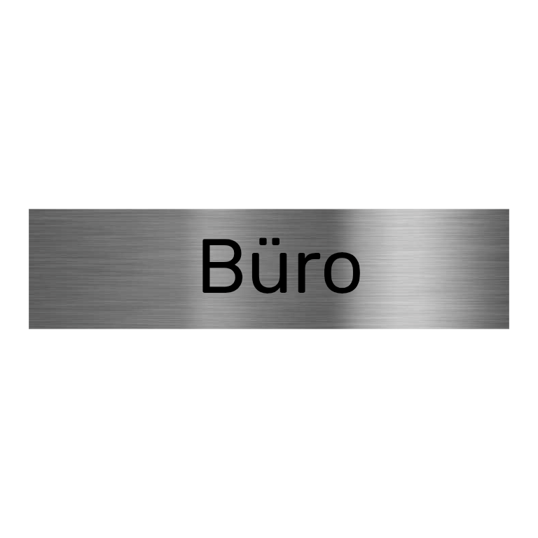 V2A Edelstahlschild in verschiedenen Größen, individuell personalisierbar.